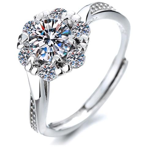 Confezione Da 4 Anelli Con Zirconi Luccicanti Silver - Foto 5