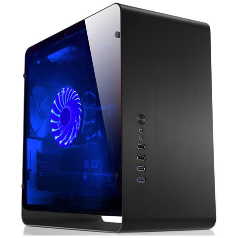 Case UMX3 ITX 2 Porte USB 3.2 Colore Nero (Finestrato) - Foto 1