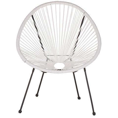 Sedia Spaghetti Rattan Bianco Acapulco Ii - Foto 4