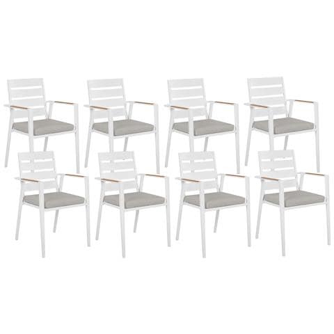 Set Da Giardino Alluminio Grigio 8 Posti Valcanetto /taviano - Foto 7