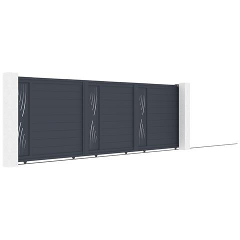 Cancello Scorrevole 5m Veleta H. 160 Grigio Alluminio - Foto 8