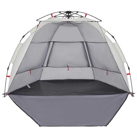 Tenda Da Spiaggia 2 Persone Grigio Rilascio Rapido Impermeabile - Foto 2