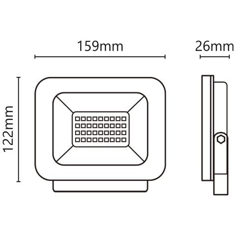 Proiettore Led 9-30v 30w 2550lm 4000k - Foto 2