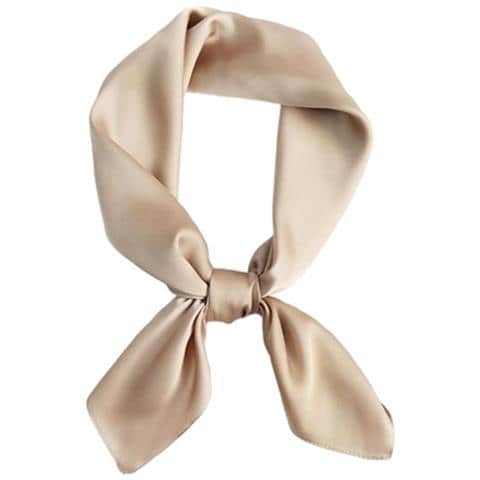 Elegante Sciarpa Quadrata Khaki - Foto 3