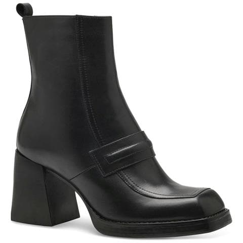 Black Elegant Closed Booties Stivaletti Pelle Scarpe Donna Nero Eu 36, 1-25387-41 001 - Foto 1