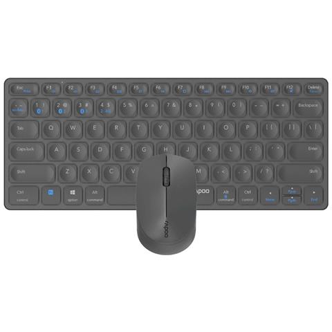 9600M tastiera Mouse incluso Ufficio QWERTZ Tedesco Grigio - Foto 1