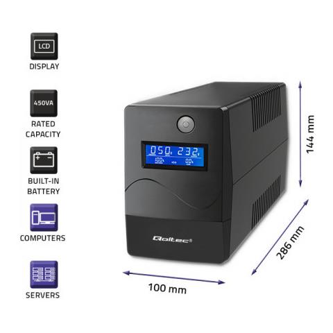 Monolith gruppo di continuità (UPS) Doppia conversione (online) 0,45 kVA 240 W 2 presa (e) AC - Foto 2