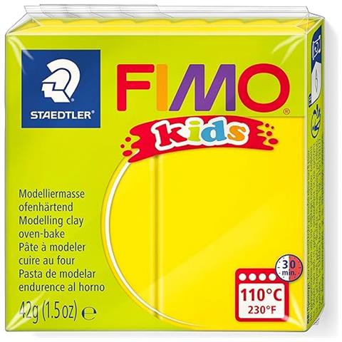 Staedtler - ""fimo Kids"" - 42gr - Pasta Da Modellare Termoindurente - Colore Giallo - Foto 1