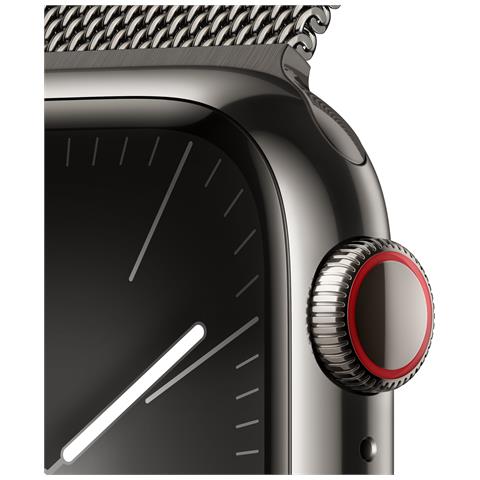 Watch Series 9 41 mm Digitale 352 x 430 Pixel Touch screen 4G Grafite Wi-Fi GPS (satellitare) - Foto 2