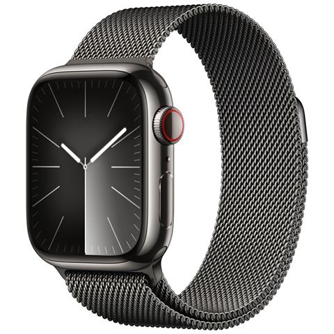 Watch Series 9 41 mm Digitale 352 x 430 Pixel Touch screen 4G Grafite Wi-Fi GPS (satellitare) - Foto 1