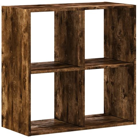 Libreria Rovere Fumo 68,5x32x68,5 Cm In Legno Multistrato - Foto 2