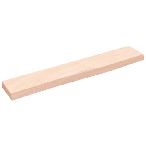 Ripiano A Parete 60x10x2 Cm Legno Massello Rovere Non Trattato - Foto 2