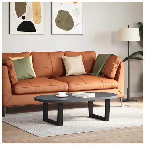 Gambe Per Tavolo Da Pranzo A V 2 Pz Nero 50x(30-31,3)cm Acciaio - Foto 2