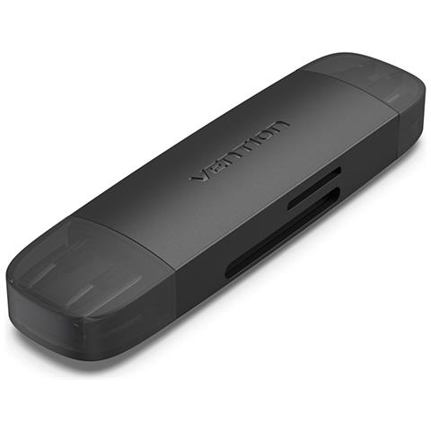 CLKB0 lettore di schede USB 3.2 Gen 1 (3.1 Gen 1) Type-A /Type-C Nero - Foto 1