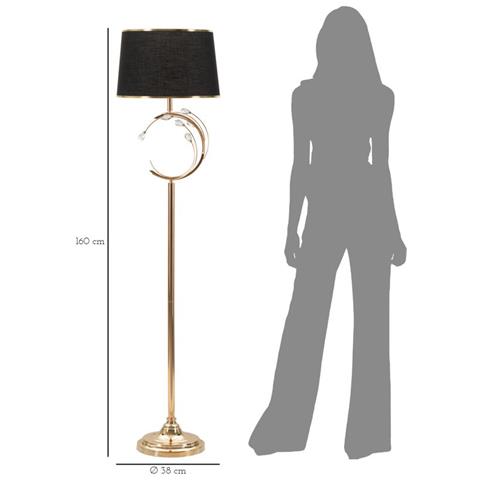 Lampada Da Terra Mf210 - Nero - Metallo - 38x38x160 Cm - Foto 6