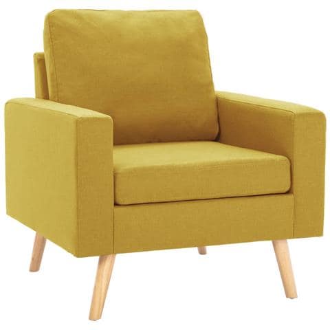 Lusso Casadino -  Poltrona Gialla In Tessuto - Foto 1