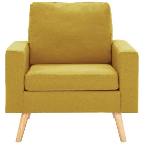 Lusso Casadino -  Poltrona Gialla In Tessuto - Foto 2