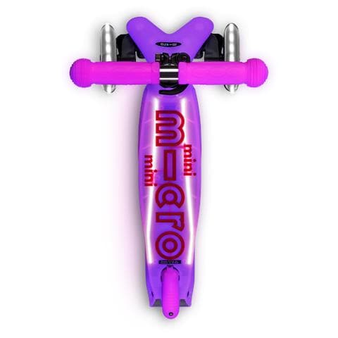 Mini Micro Deluxe Glow LED Plus Bambini Monopattino a tre ruote Rosa - Foto 2