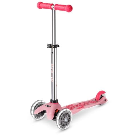 Mini Micro Deluxe Glow LED Plus Bambini Monopattino a tre ruote Rosa - Foto 4