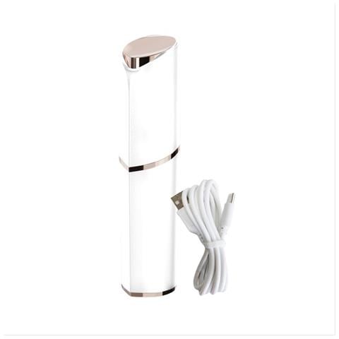 Mini Depilatore Portatile Ricaricabile A Forma Di Rossetto White - Foto 1
