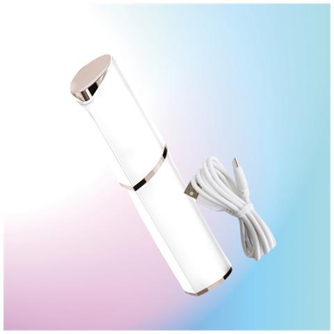 Mini Depilatore Portatile Ricaricabile A Forma Di Rossetto White - Foto 2