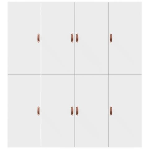 Struttura Letto con Contenitore Bianca 200x200 cm - Foto 8