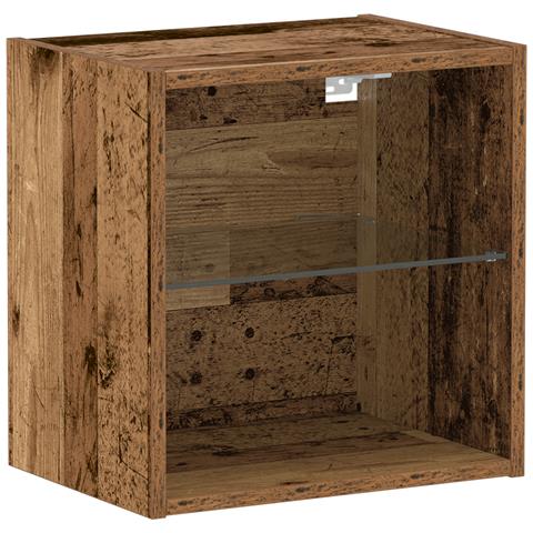 Mensola flottante  in legno antico 40x28,5x40 cm in legno ingegnerizzato - Foto 1