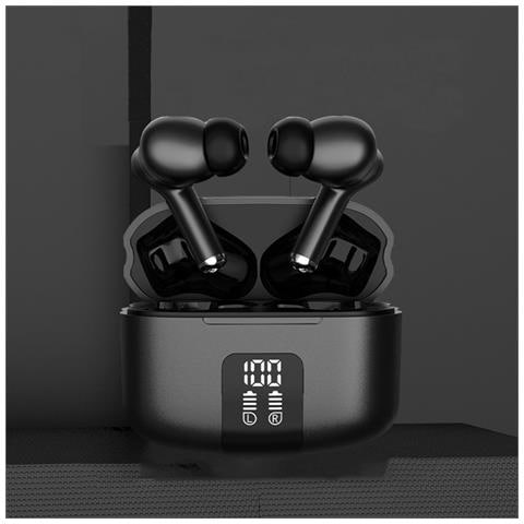 Auricolari Bluetooth M48pro Digitali Bianchi - Cancellazione Del Rumore Enc A Quattro Microfoni Black - Foto 2