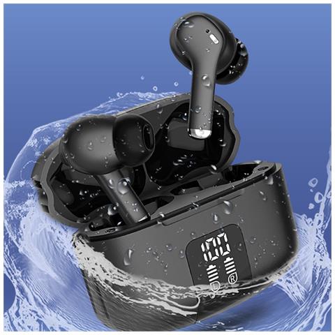 Auricolari Bluetooth M48pro Digitali Bianchi - Cancellazione Del Rumore Enc A Quattro Microfoni Black - Foto 6