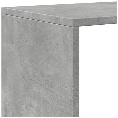 Libreria Divisorio 3Ripiani Grigio Cemento 99x29x99 Truciolato - Foto 9