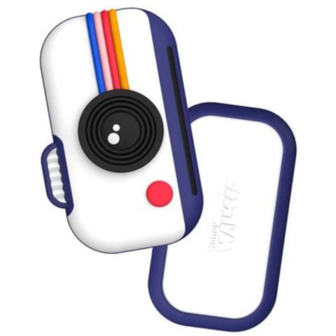 Portamonete Senza Contatto Design Macchina Fotografica Per Bambino Con Cover In Silicone, Bianco / Blu - Foto 1