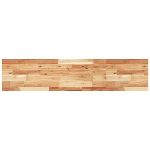 Piano Tavolo Rettangolare 140x30x2 cm Legno Massello di Acacia - Foto 1