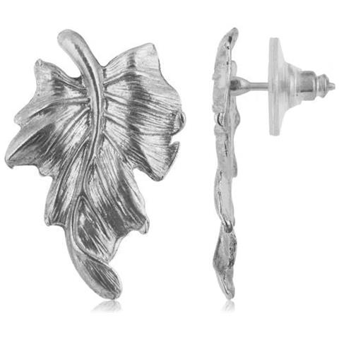 Ciondolo In Foglia D'argento. Bottone - Foto 1