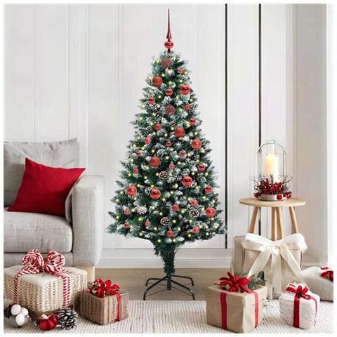 Albero di Natale artificiale con 150 LED Verde 150 cm - Foto 2