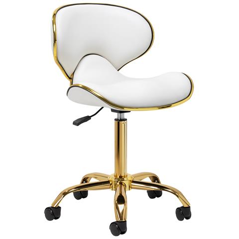 sgabello cosmetico Q-4599G bianco - Foto 1