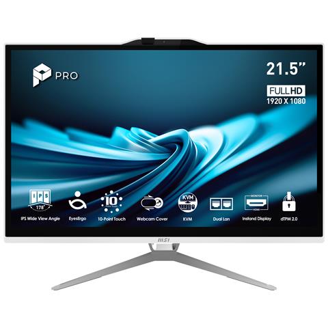 Pro AP222T 14M-623EU Intel® Pentium® Gold G7400 54,6 cm (21.5") 1920 x 1080 Pixel Touch screen PC All-in-one 8 GB DDR4-SDRAM 128 GB SSD Windows 11 Pro Wi-Fi 5 (802.11ac) Bianco - Foto 1
