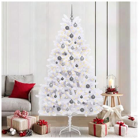 Albero di Natale artificiale Bianco 106 x 106 x 210 cm - Foto 2