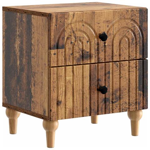 Armadio da Notte con cassetto Legno antico 43 x 34,5 x 48 cm - Foto 1