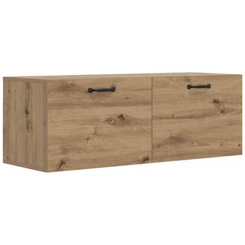 Armadietto a muro Rovere artigianale 100 x 36,5 x 35 cm - Foto 1
