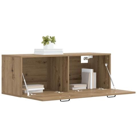 Armadietto a muro Rovere artigianale 100 x 36,5 x 35 cm - Foto 2