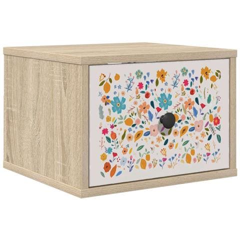 Mobiletto da comodino a parete MAINZ Rovere Sonoma - Foto 1