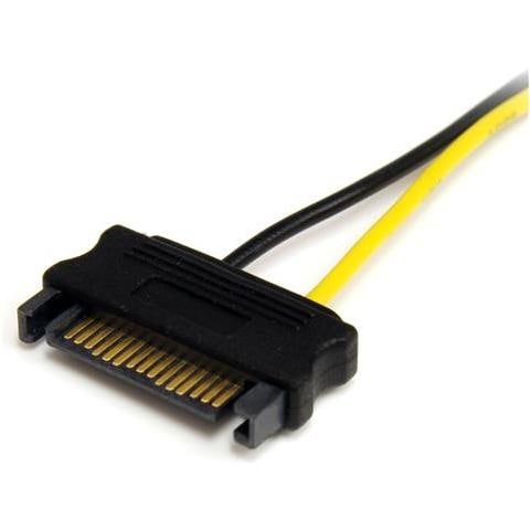 Adattatore cavo di alimentazione SATA a scheda video PCI Express 8 pin da 15 cm - Foto 3