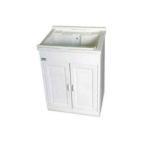 Lavatoio in resina antiacido mobile lavapanni per arredo bagno bianco - Foto 4
