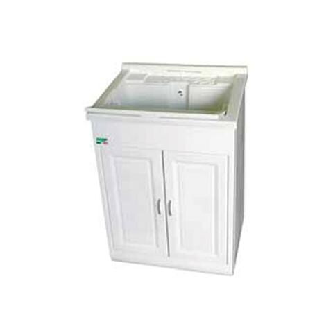 Lavatoio in resina antiacido mobile lavapanni per arredo bagno bianco - Foto 1