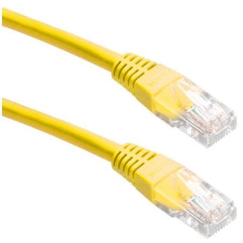 Cavo di Rete M-CRPM1G Cat. 5E UTP 1 m - Giallo  - Foto 1
