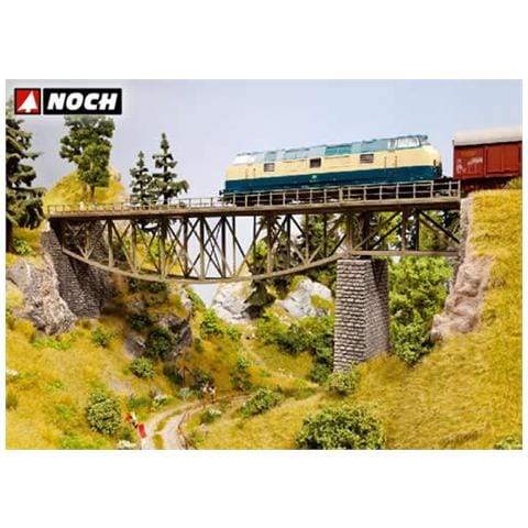 Ponte a pancia di pesce con piloni 36 cm HO - Foto 1