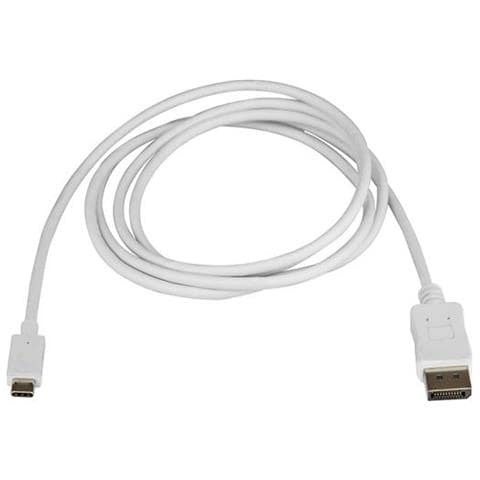 Cavo USB-C a DisplayPort da 1,8m - 4K 60Hz - Bianco - USB Tipo-C - Compatible con Thunderbolt 3 - Foto 2