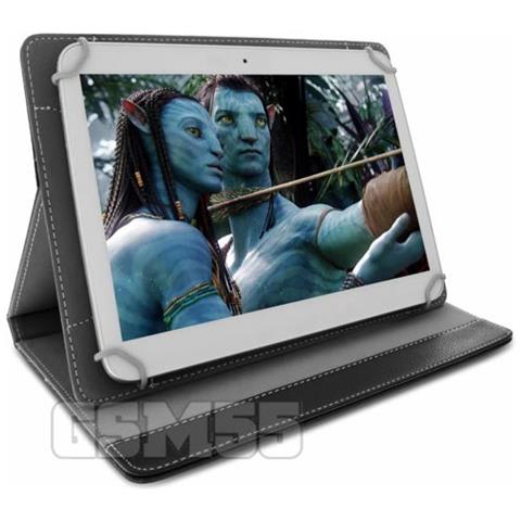 Custodia Folio Con Funzione Stand Per Tablet 10 Pollici - Nera - Foto 2