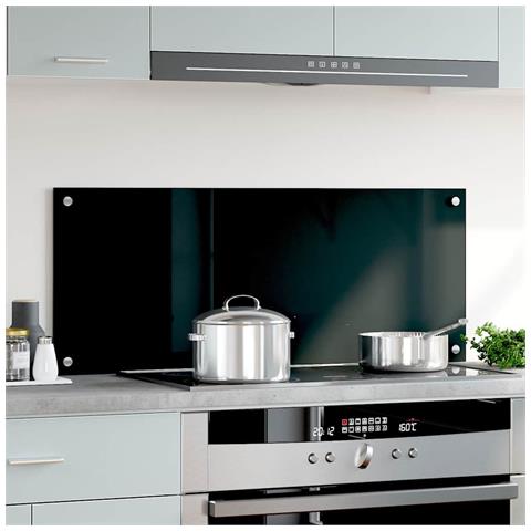Paraschizzi Per Cucina Nero 100x40 Cm In Vetro Temperato - Foto 8