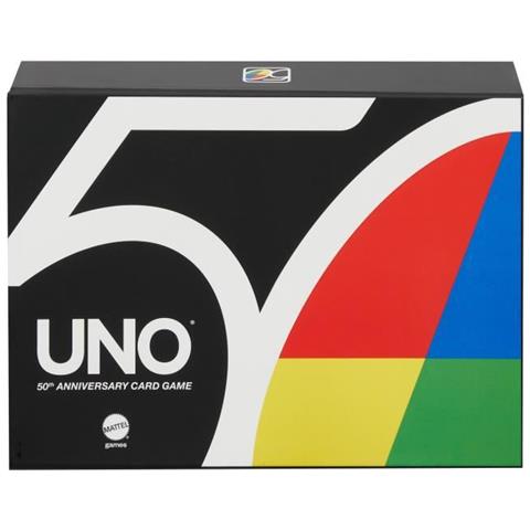 Uno 50eme Premium Card Game - Da 2 A 10 Giocatori - Dai 7 Anni In Su - Foto 1
